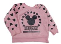 Světlerůžová mikina s Mickeym Disney