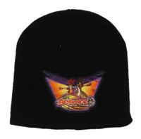 Černá pletená čepice s Beyblade