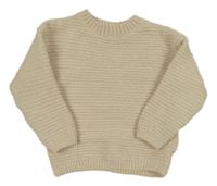 Béžový žinylkový svetr Topolino 