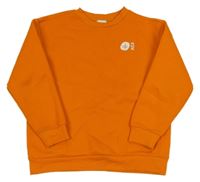 Oranžová mikina s potiskem Shoeby