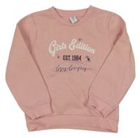 Světlerůžová mikina s nápisem Topolino