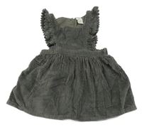 Šedé manšestrové šaty H&M