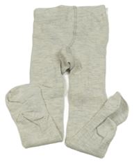 Šedé melírované punčocháče 