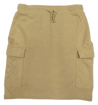 Béžová tepláková sukně s kapsami H&M