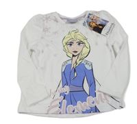 Nové - bílé triko s Elsou Disney