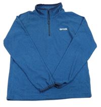 Modro-tmavomodrá pruhovaná fleecová funkční mikina REGATTA