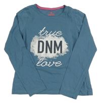 Modrošedé triko s nápisy Pepperts!