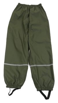 Khaki nepromokavé podšité kalhoty YOUNG IDOLS