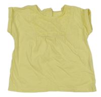 Žluté melírované tričko s madeirou fagottino