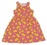 Růžové šaty s citrony H&M