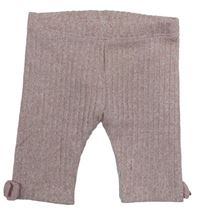 Starorůžové žebrované úpletové kraťasy zn. Matalan