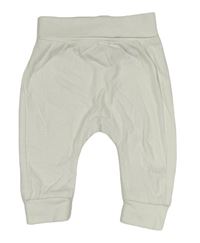 Bílé lehké tepláky H&M