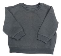 Tmavošedá žebrovaná mikina Primark