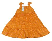 Oranžové květované šaty Matalan