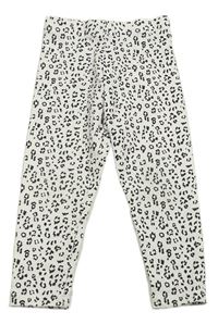 Bílé legíny s leopardím vzorem George