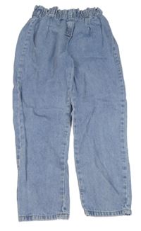 Modré mom jogger rifle Shein