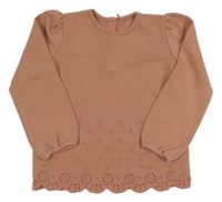 Starorůžová mikina s výšivkami George