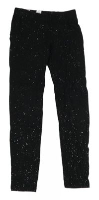 Černé třpytivé legíny GAP