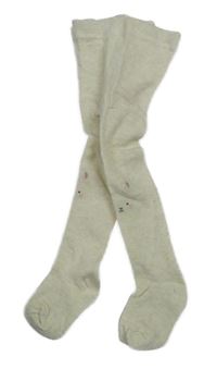 Béžové melírované punčocháče s králíky Miniclub