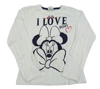Bílé triko s Minnie Disney