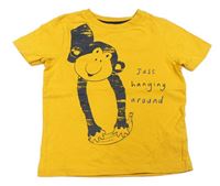 Žluté tričko s opicí George