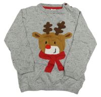 Šedý lehký svetr se sobem H&M
