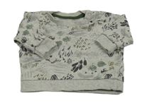 Šedá mikina s obrázky Nutmeg