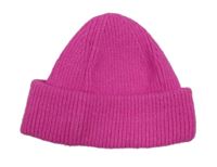 Růžová pletená čepice 
