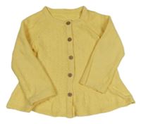 Žlutý propínací svetr Nutmeg