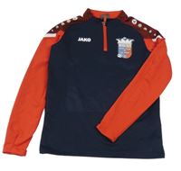 Tmavomodro-červené sportovní triko s logem Jako