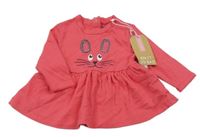 Nové - růžové šaty s králíkem 