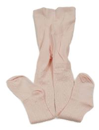 Světelrůžové vzorované punčocháče Y.F.K.