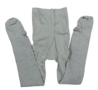 Stříbřitě šedé punčocháče H&M