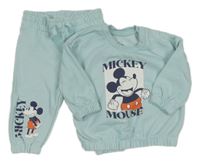Nové - 2 set - světlemodré tepláky s Mickeym + mikina Primark
