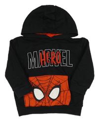 Černá mikina s Marvel a kapucí George