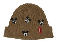 Hnědá pletená čepice s Mickeym H&M