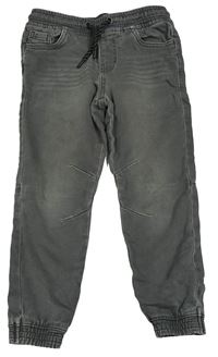 Šedé teplákové slim cuff rifle Denim Co.