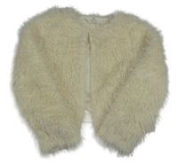 Smetanové kožešinové podšité bolerko H&M