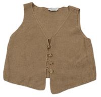 Hnědá úpletová vesta Primark