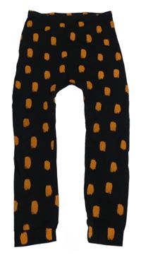 Černo-oranžové vzorované lehké tepláky George