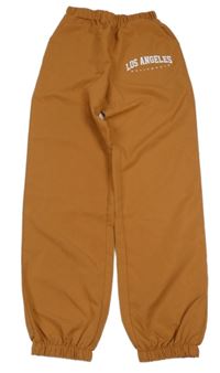 Okrové cuff kalhoty s nápisem Shein