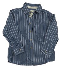 Tmavomodro-bílá pruhovaná košile Rebel