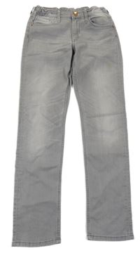 Šedé teplákové skinny rifle H&M
