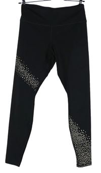Dámské černé sportovní legíny se vzorem H&M