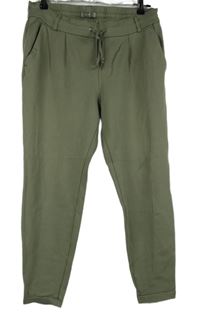 Dámské khaki teplákové kalhoty Amisu 