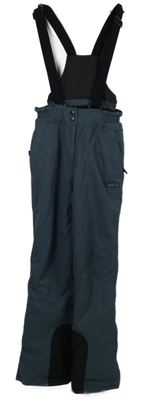 Dámské modrošedé šusťákové oteplovačky s odepínacími kšandami High Q