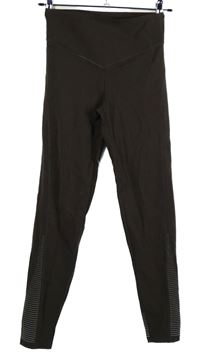 Dámské hnědé sportovní funkční legíny Oysho 