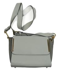 Dámská šedá koženková crossbody kabelka 