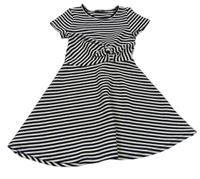Černo-bílé pruhované šaty Primark