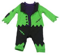 Černo-pruhovano-zelený overal- Hulk TU